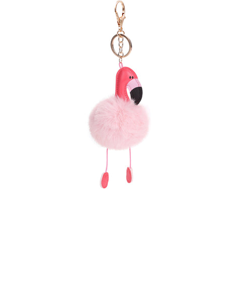 Fellbommel Anhänger - Flamingo - rosa