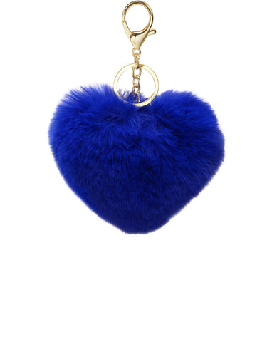 Fellbommel Anhänger - Herz - blau