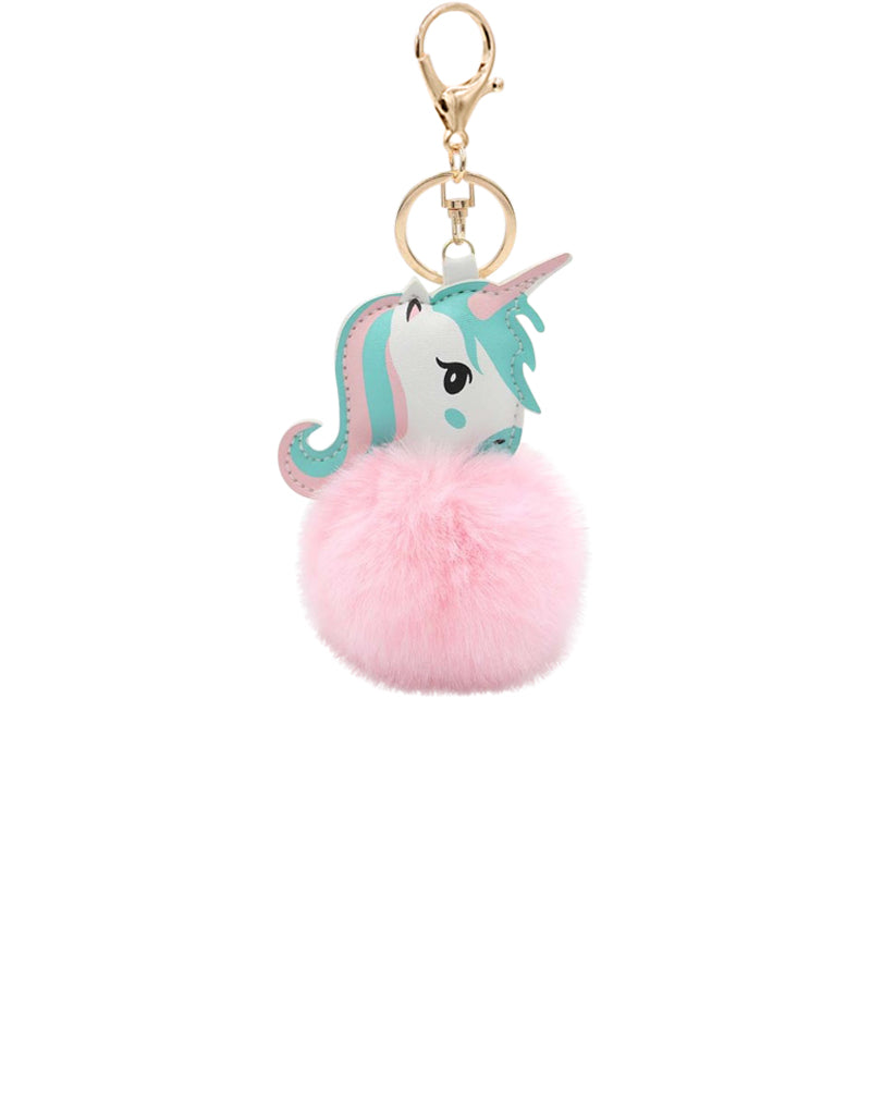 Fellbommel Anhänger - Einhorn - rosa