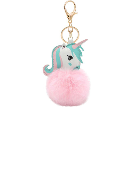 Fellbommel Anhänger - Einhorn - rosa