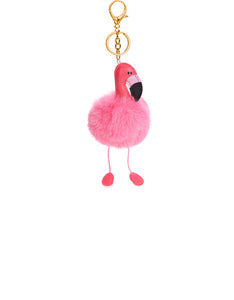 Fellbommel Anhänger - Flamingo - pink