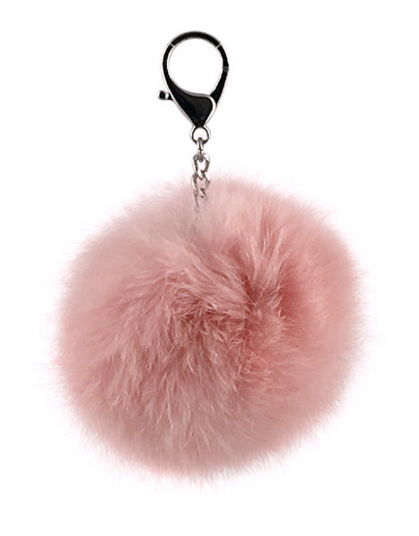 Fellbommel Anhänger - rosa
